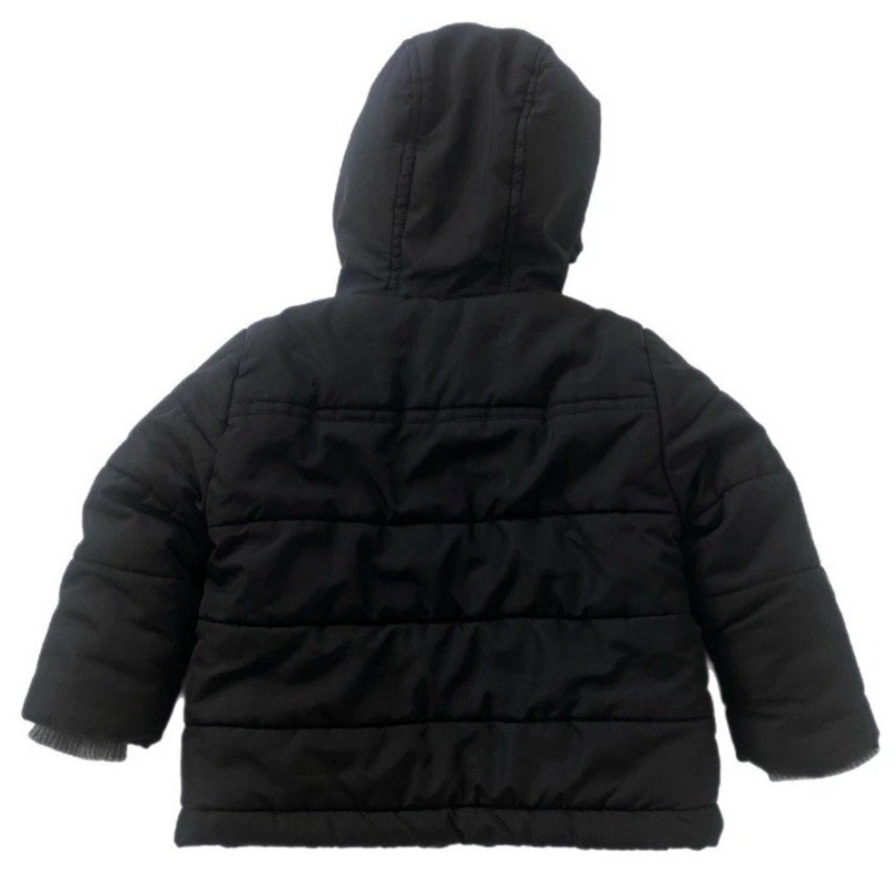 Rothschild Puffer Jacket Kids Black Blue Double Zip Hooded Winter Coat 18/24‎ Mo - Picture 2 of 10
